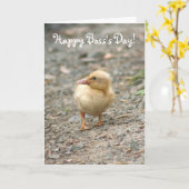 Het wenskaart van het Eendje van de Dag van de Kaart (Gele Bloem)