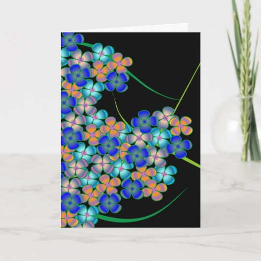Het Wenskaart van het Flard van de bloem Kaart (Voorkant)