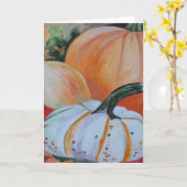 Het Wenskaart van het Flard van de pompoen Kaart (Gele Bloem)