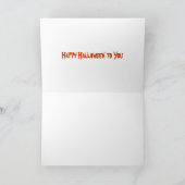 Het Wenskaart van het Flard van de Pompoen van Kaart (Binnen)