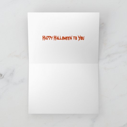 Het Wenskaart van het Flard van de Pompoen van Kaart (Binnen)