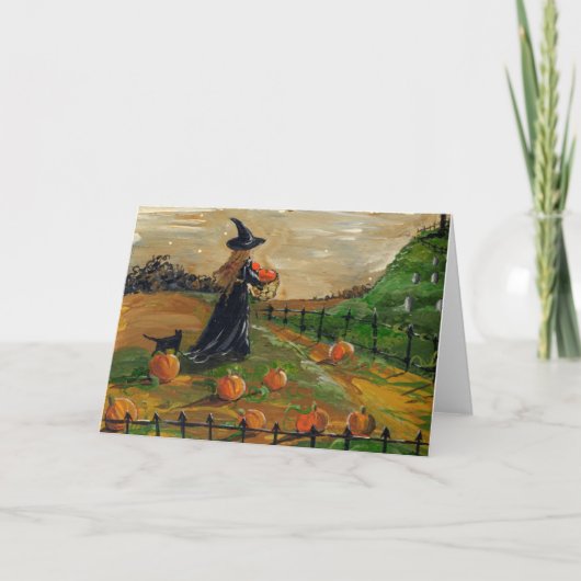 Het Wenskaart van het Flard van de Pompoen van Kaart (Voorkant)