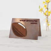 Het Wenskaart van het football Kaart (Gele Bloem)