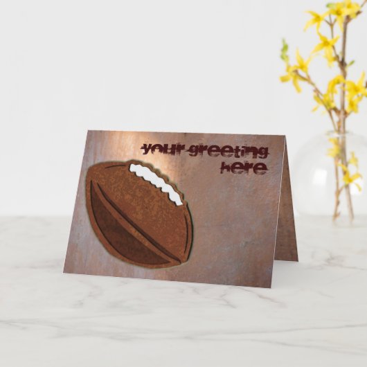 Het Wenskaart van het football Kaart (Gele Bloem)