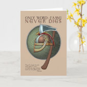 Het Wenskaart van het Gezegde van Viking Kaart (Gele Bloem)