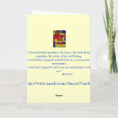 Het Wenskaart van het Gezicht van de Duif van Kaart (Achterkant)