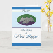 Het Wenskaart van het Gezicht van de Duif van Kaart (Gele Bloem)