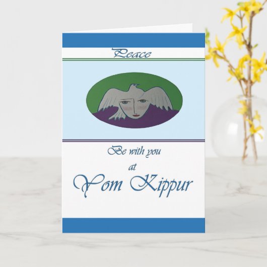 Het Wenskaart van het Gezicht van de Duif van Kaart (Gele Bloem)