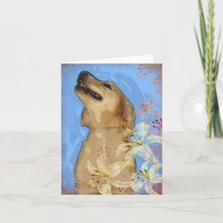Het Wenskaart van het golden retriever Kaart