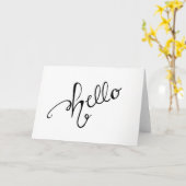Het Wenskaart van het hallo - Spatie binnen Kaart (Gele Bloem)