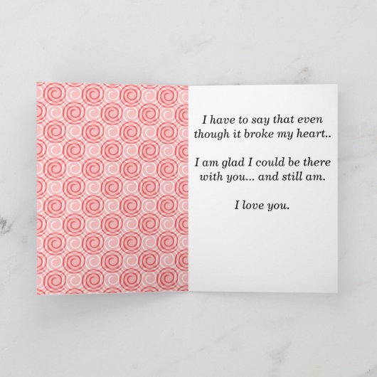 Het Wenskaart van het Hartzeer en van de Kaart (Binnen)