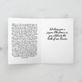 Het Wenskaart van het Heilige Schrift van de Feestdagen Kaart (Binnen)