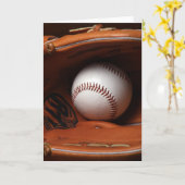 Het Wenskaart van het honkbal Kaart (Gele Bloem)