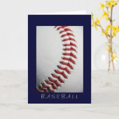 Het Wenskaart van het honkbal Kaart (Gele Bloem)