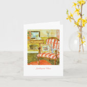 Het Wenskaart van het Hoofdkussen van de Kaart (Gele Bloem)