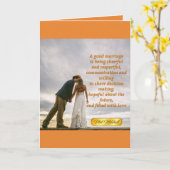 Het Wenskaart van het huwelijk Kaart (Gele Bloem)