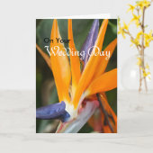 Het Wenskaart van het Huwelijk van de Kaart (Gele Bloem)