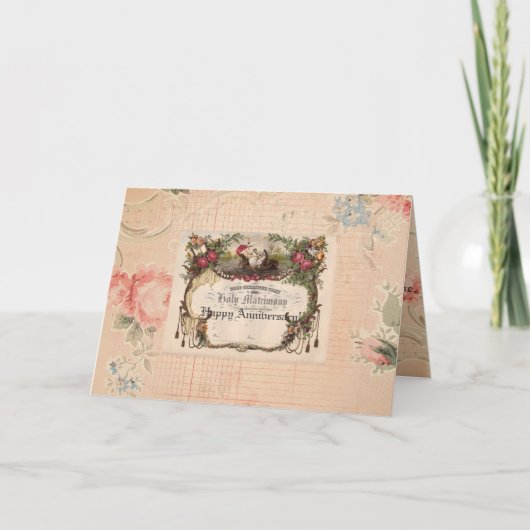 Het Wenskaart van het Jubileum van het huwelijk Kaart (Voorkant)