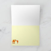 het wenskaart van het kameelontwerp kaart (Binnen)