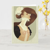 Het Wenskaart van het "kant" Kaart (Gele Bloem)