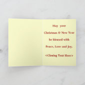 Het Wenskaart van het Katje van Kerstmis Feestdagen Kaart (Binnen)