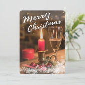 Het Wenskaart van het kerstfotoseizoen met volledi (Staand voorkant)