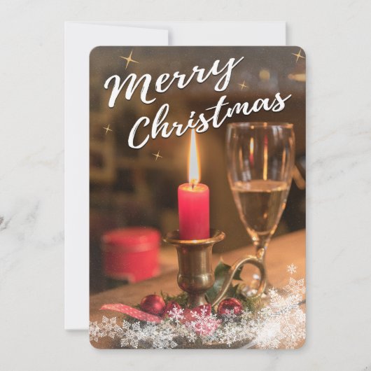 Het Wenskaart van het kerstfotoseizoen met volledi (Voorkant)