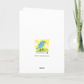 Het Wenskaart van het Konijntje van de honing Feestdagen Kaart (Achterkant)