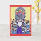 Het Wenskaart van het Koor van de Kerk van Kaart (Gele Bloem)