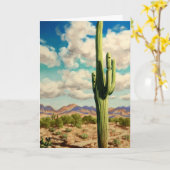 Het Wenskaart van het Landschap van de woestijn Kaart (Gele Bloem)