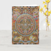 Het Wenskaart van het Leven van Boeddha Kaart (Gele Bloem)