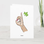 Het Wenskaart van het Leven van de Kaart (Achterkant)