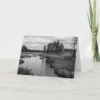 Het Wenskaart van het Meer van Northwoods Kaart