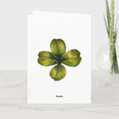 Het Wenskaart van het Meisje van de Dag van weinig Kaart (Achterkant)