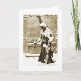 Het Wenskaart van het Meisje van de Eend van Feestdagen Kaart