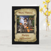 Het Wenskaart van het Meisje van de Piraat van Kaart (Gele Bloem)