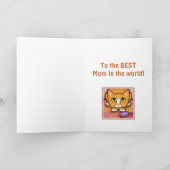 Het Wenskaart van het Moederdag van de Kat van de Kaart (Binnen)