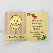 Het Wenskaart van het moederdag voor de Houdende Kaart (Binnen)