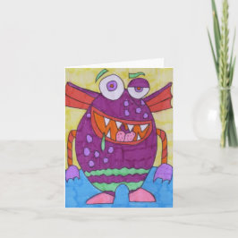 Het Wenskaart van het monster Kaart