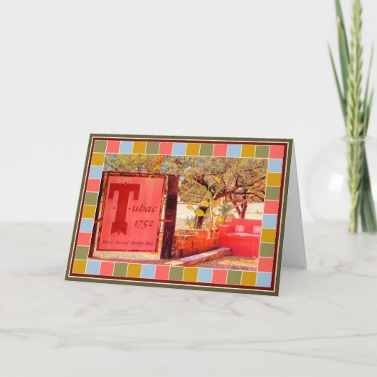 Het Wenskaart van het Mozaïek van de Hoeken van Kaart (Voorkant)