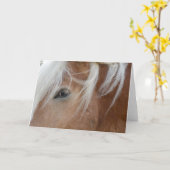 Het Wenskaart van het pony Kaart (Gele Bloem)