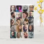 Het Wenskaart van het Portret van de kunst - het Kaart (Gele Bloem)