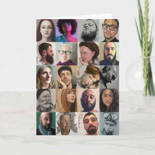 Het Wenskaart van het Portret van de kunst - het Kaart