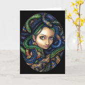 Het Wenskaart van het "portret van Kwal" Kaart (Gele Bloem)