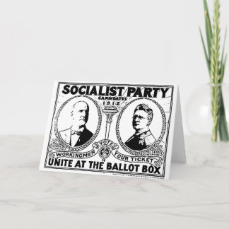 Het Wenskaart van het Poster van de Campagne van Kaart