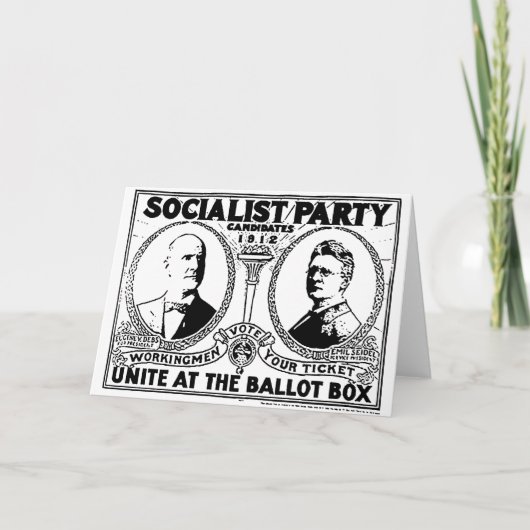 Het Wenskaart van het Poster van de Campagne van Kaart (Voorkant)