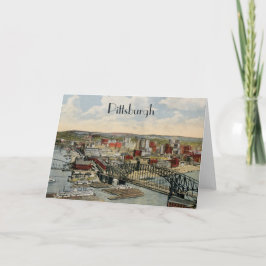 Het wenskaart van het Punt 1931 van Pittsburgh Kaart