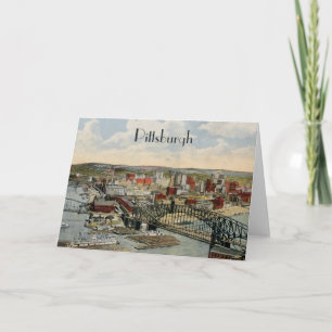 Het wenskaart van het Punt 1931 van Pittsburgh Kaart