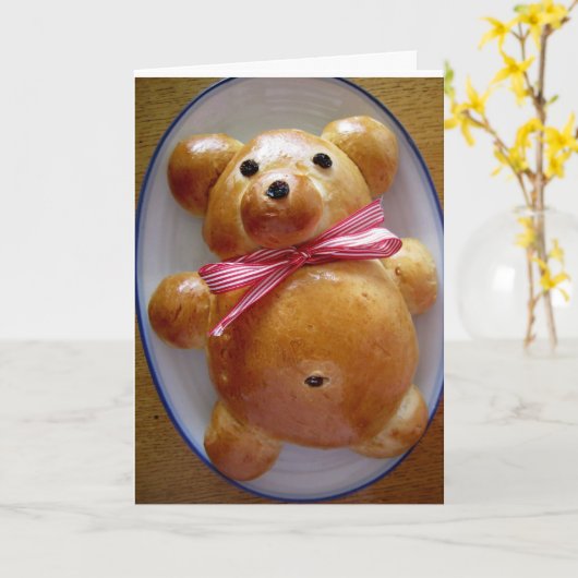 Het Wenskaart van het Recept van het Brood van de Kaart (Gele Bloem)