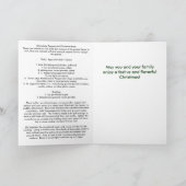Het Wenskaart van het Recept van Kerstmis Feestdagen Kaart (Binnen)